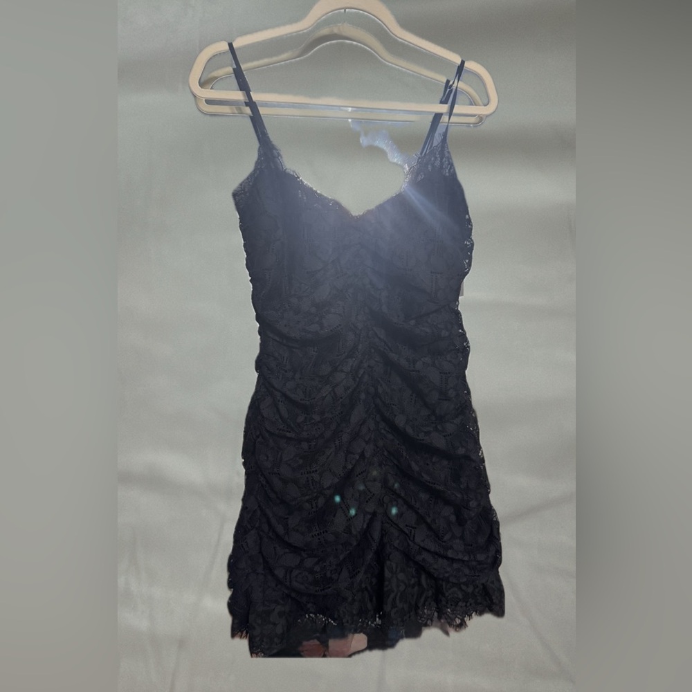 For Love And Lemons Black Lace Mini Dress